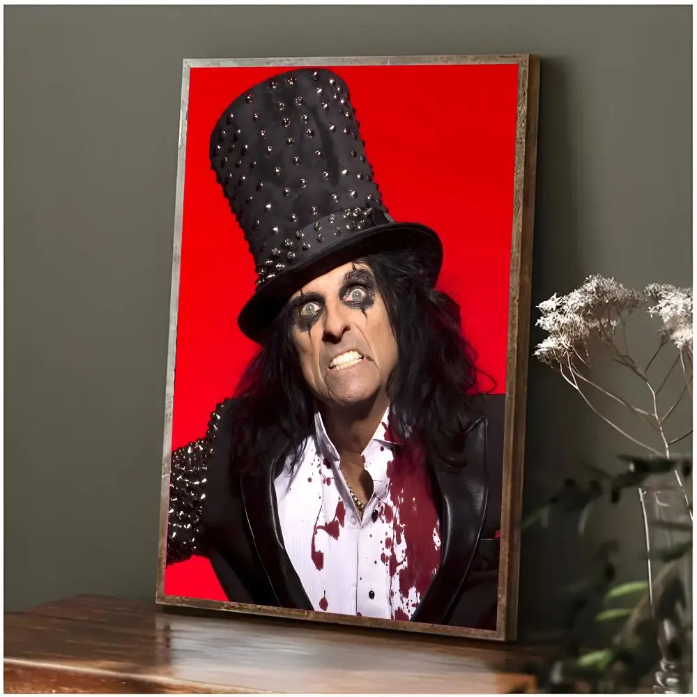 Shock Rocker A-Alice Cooper Poster Modern Wall Art Bedroom Living Room Print Unframed