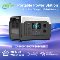 CTOLITY XP1000 1800W Portable Power Station Camping 1024Wh Lifepo4 Battery Emergency Power Emergency Energy Home Appliance RV