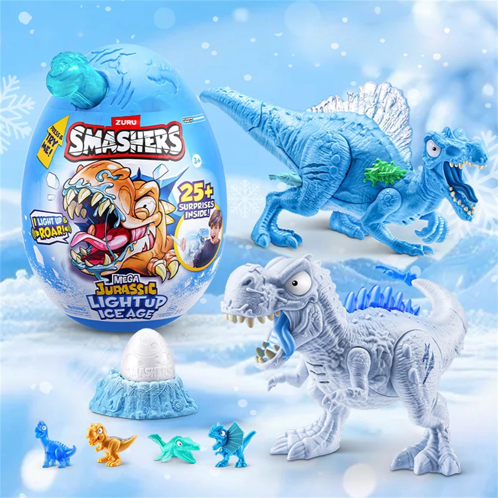 ZURU Smashers Glaciar dinosaurio Escape niño montar dinosaurio juguete sorpresa Unboxing regalo de cumpleaños tiranosaurio Rex pterosaurio
