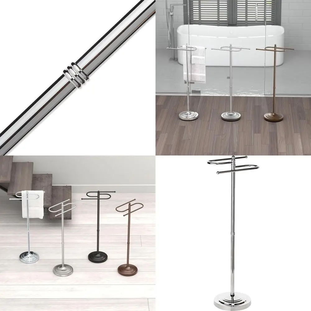 

Напольный держатель для полотенец S-образной формы, высота 38 см, хромированная отделка, для ванной комнаты