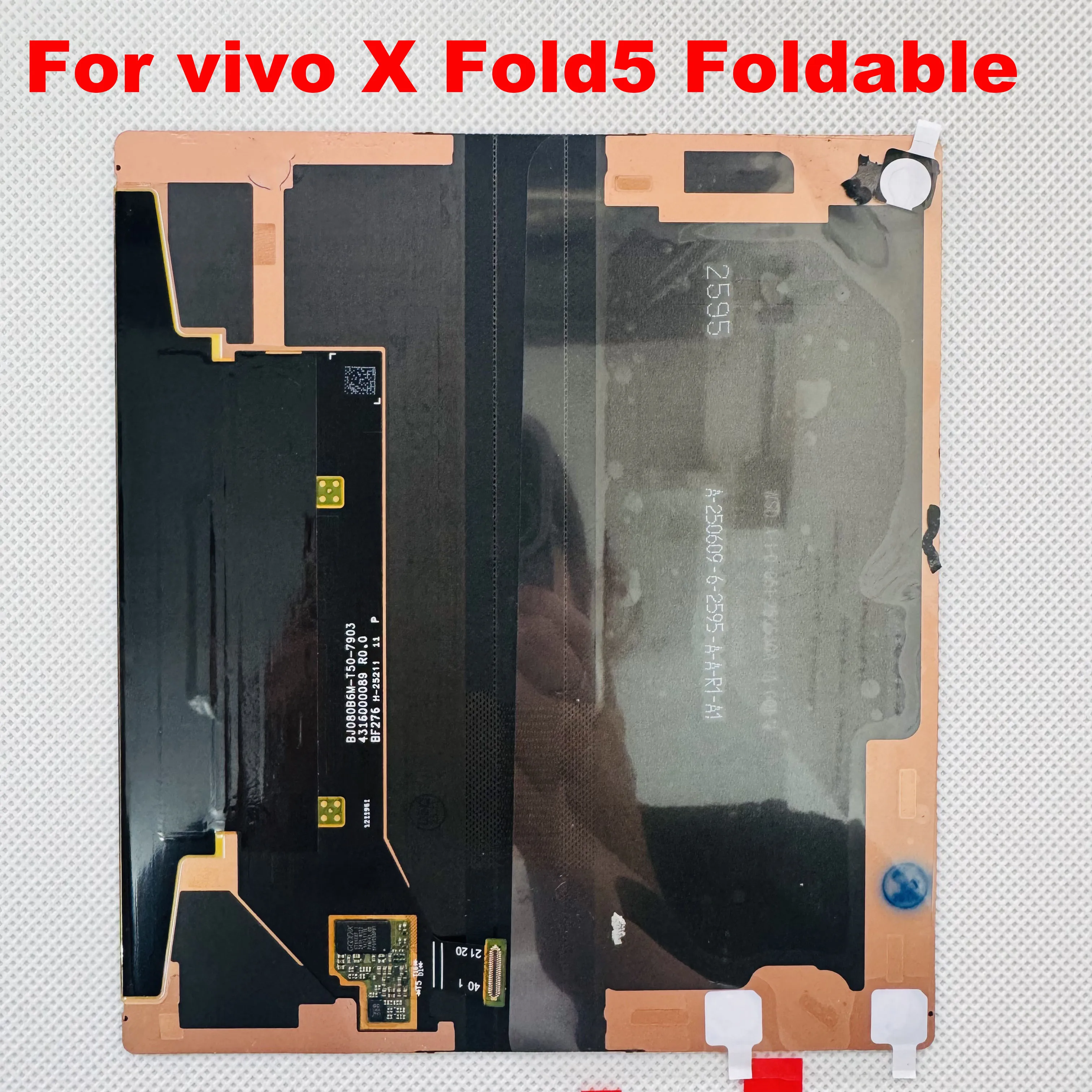 Pantalla LCD AMOLED de 8,03 pulgadas para vivo X Fold5, LCD plegable V2436A V2429, Digitalizador de pantalla de Panel táctil para vivo X Fold 5, reemplazo LCD