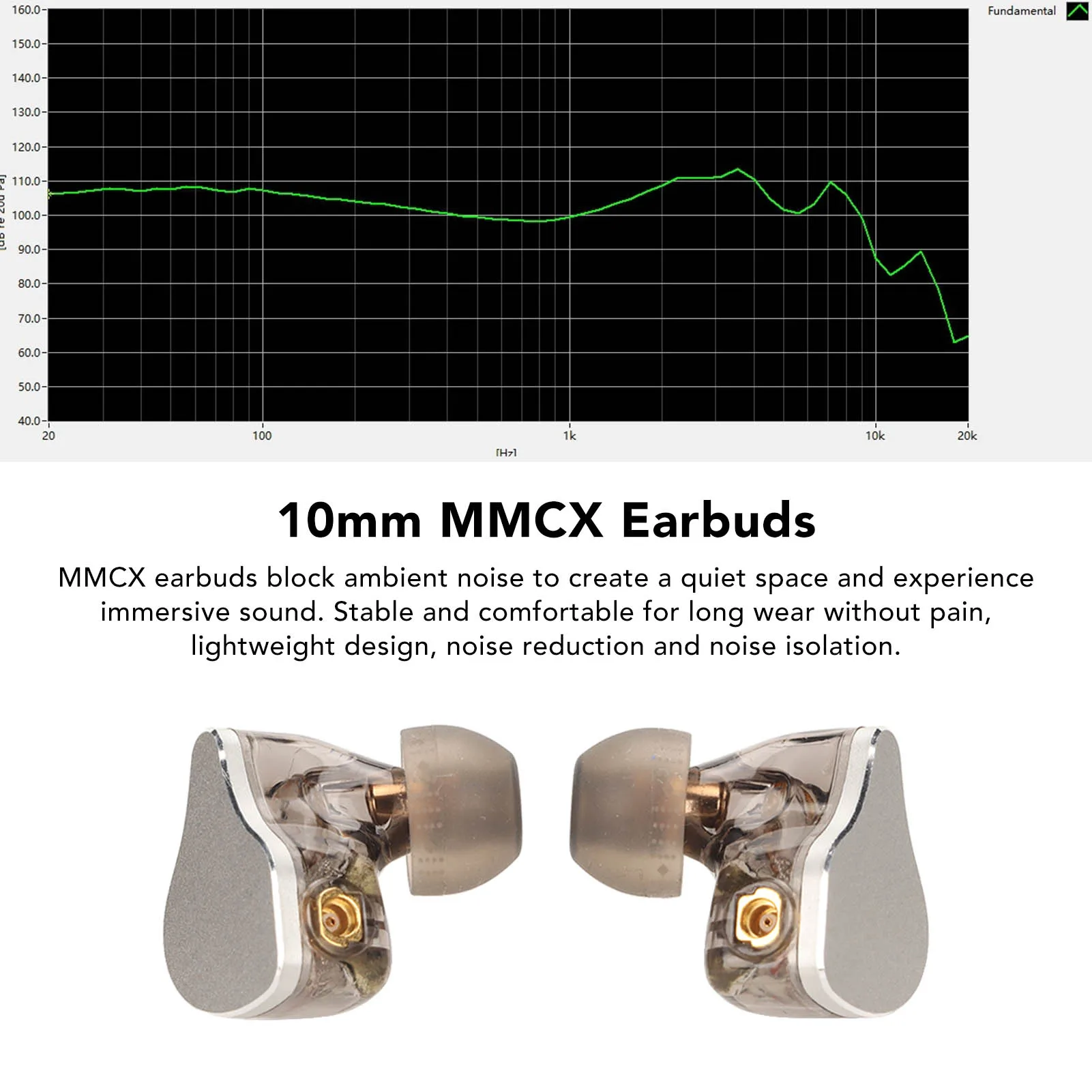 HiFi Earbuds Metal Housing  Detachable Sensitive Dynamic Drive Noise Isolation MMCX Earbuds 10mm for T100 for W30 for SE315