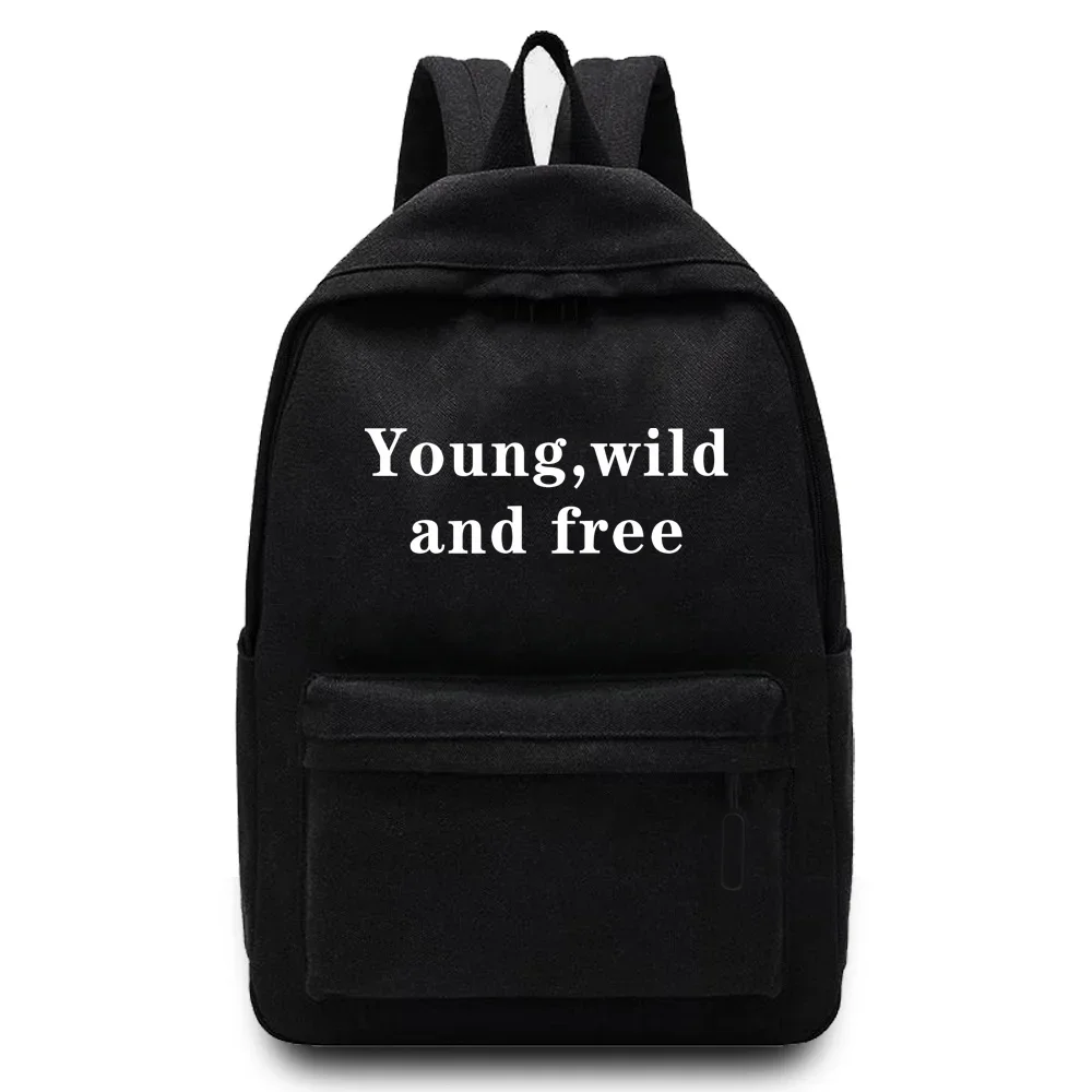 Background Wall Printing Leisure Backpack Fashion Simple Laptop Backpack Unisex Multifunctional Sports Bag.