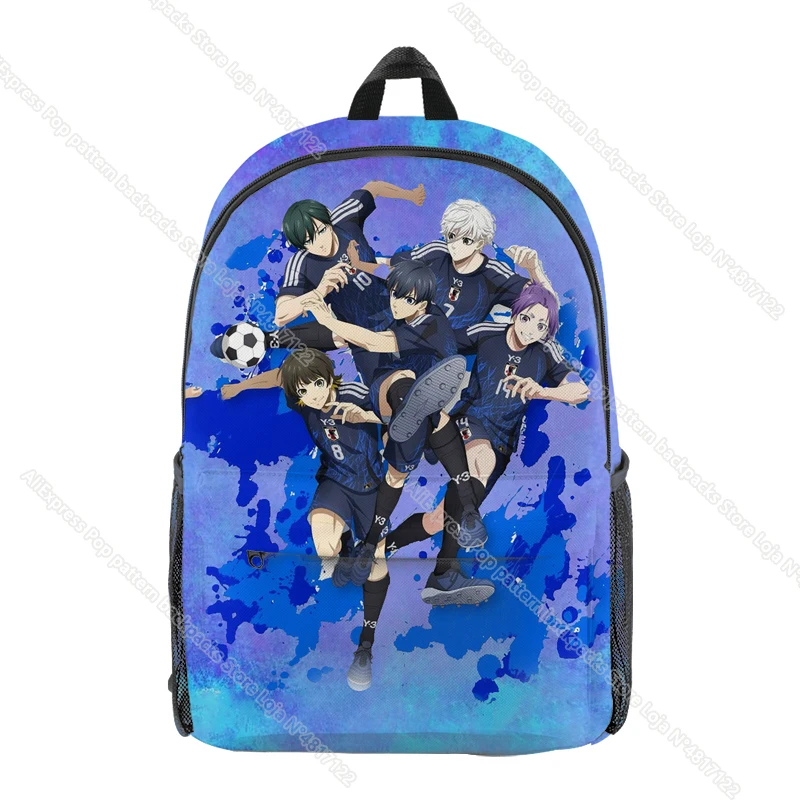 アニメブルーロックバックパック凪征士郎子供スクールバッグいさぎ与一子供オックスフォードデイパックティーン少年少女ショルダー通学