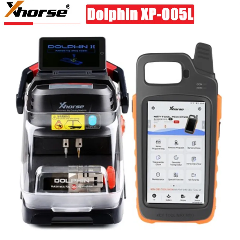 

Xhorse Dolphin XP005L XP-005L Dolphin II Key Cutting Machine Plus VVDI Key Tool Max Pro With MINI OBD Tool Function