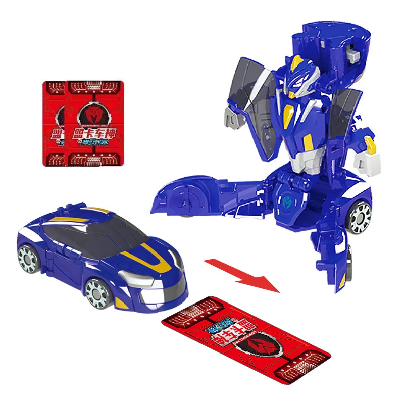 New ABS Turning Mecard Transformation Car Action Figures Amazing Car Battle Game TurningMecard for Children Deformation Toys