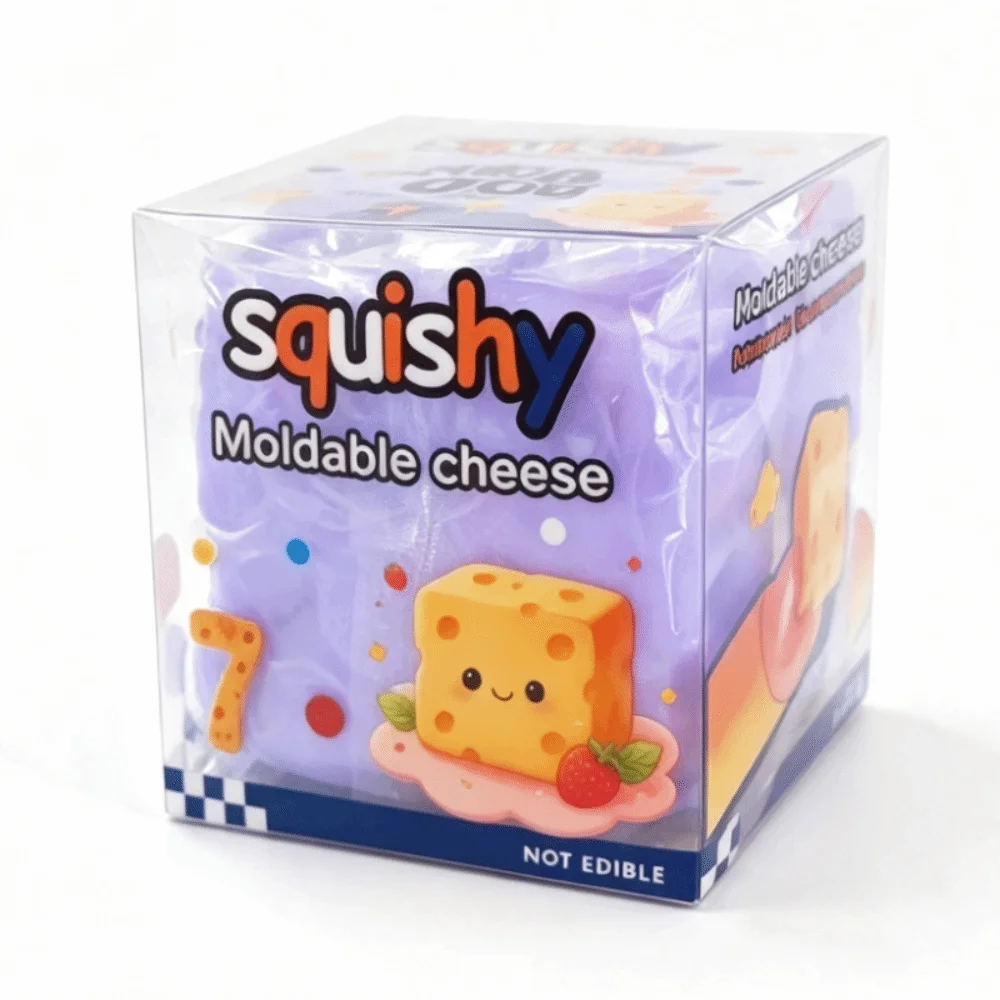 Slow Rising Cheese Squishy Slow Rebound Soft Cheese Shape Squishy Moldable Stretchy Simulated Butter Squeeze Reduce Pressure