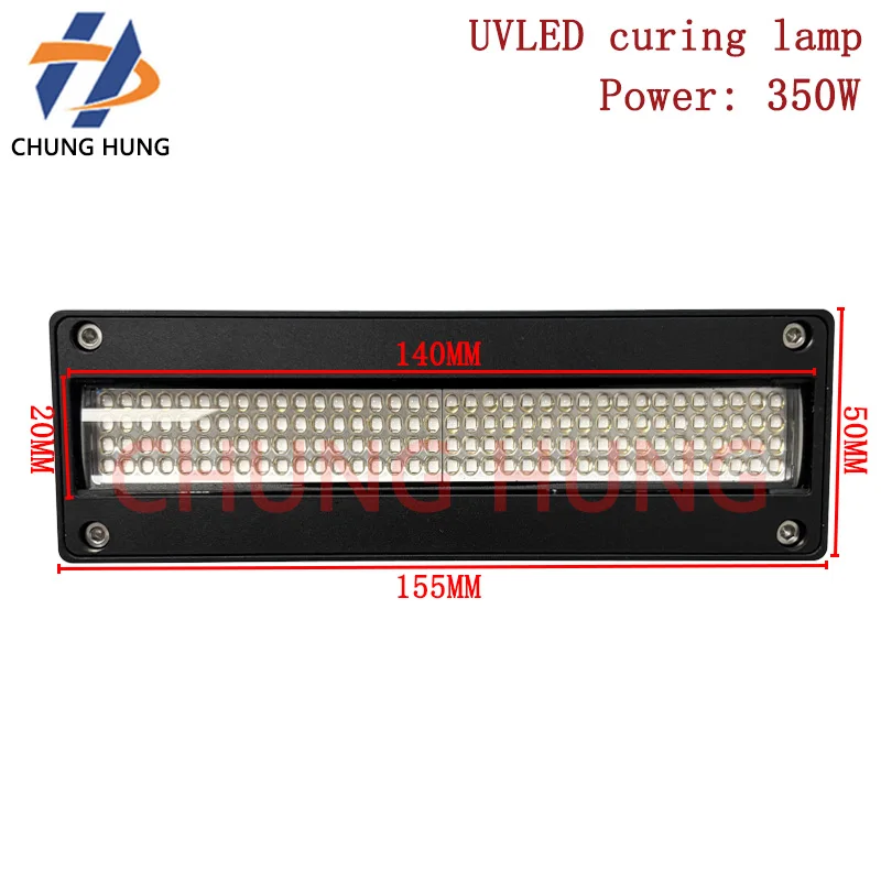 

350W high-power water-cooled LED UV curing lamp UV printer ink drying UV lamp Ricoh G5/G6/Epson i3200 nozzle LED UV lamp
