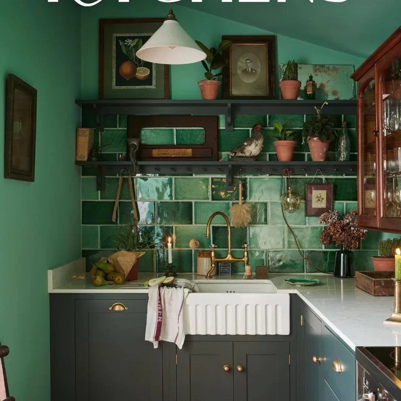 Nordic Ceramic Sink Single Sink Under The Counter Basin Retro Embedded in Large Sink Integrated Vegetable Basin