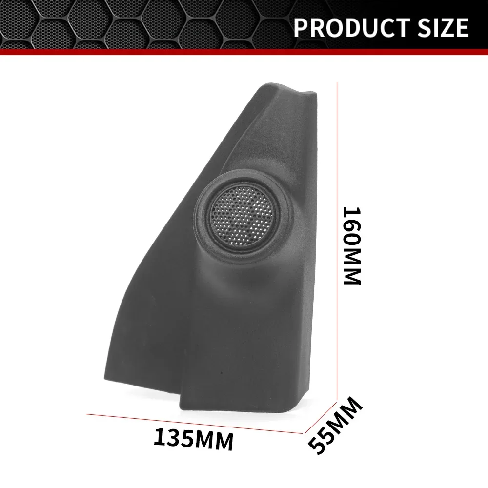 Left Right Door Triangle Tweeter Speaker Cover Trim 67491-0K160 67492-0K160 For Toyota Hilux Revo 2015 2016 2017 2018 2019-2022
