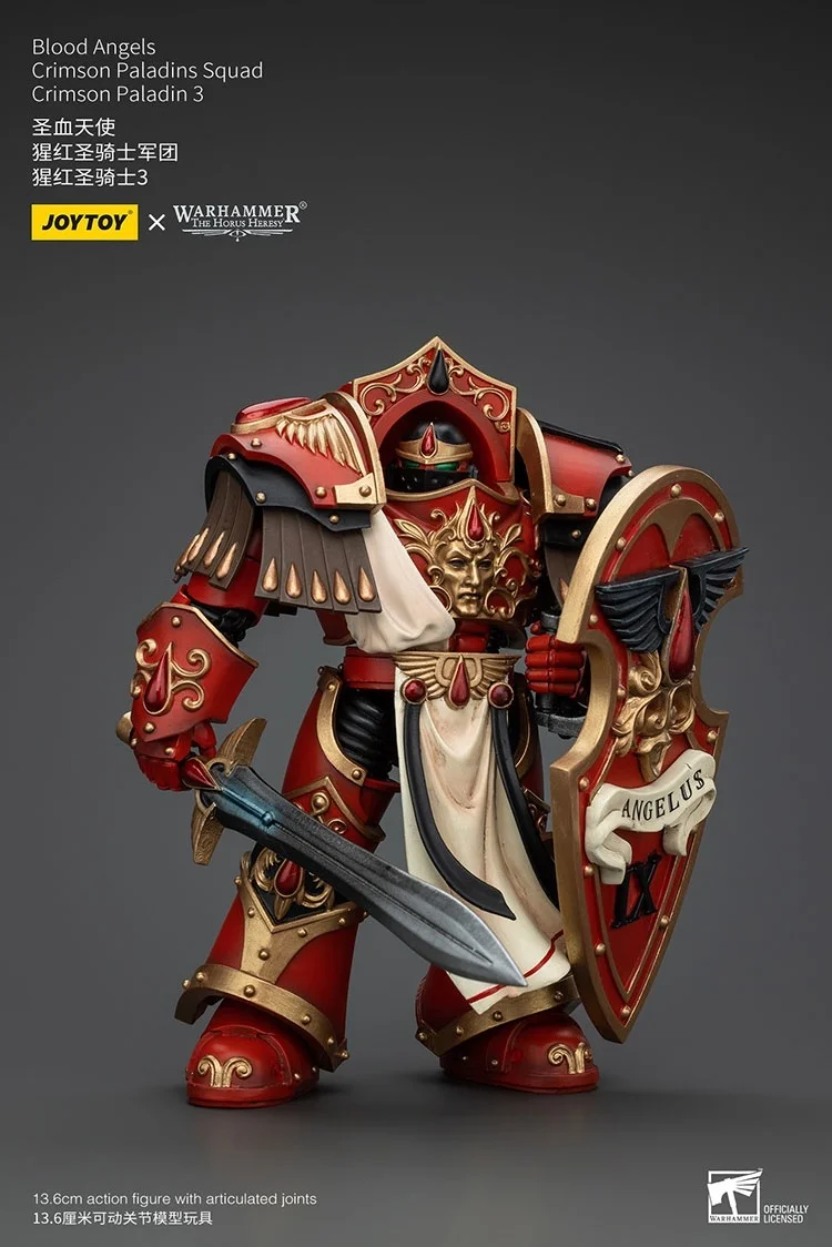 

JOYTOY Warhammer "The Horus Heresy" Blood Angels Crimson Paladins Squad Crimson Paladin 3 Action Figures Doll Decoration Gift