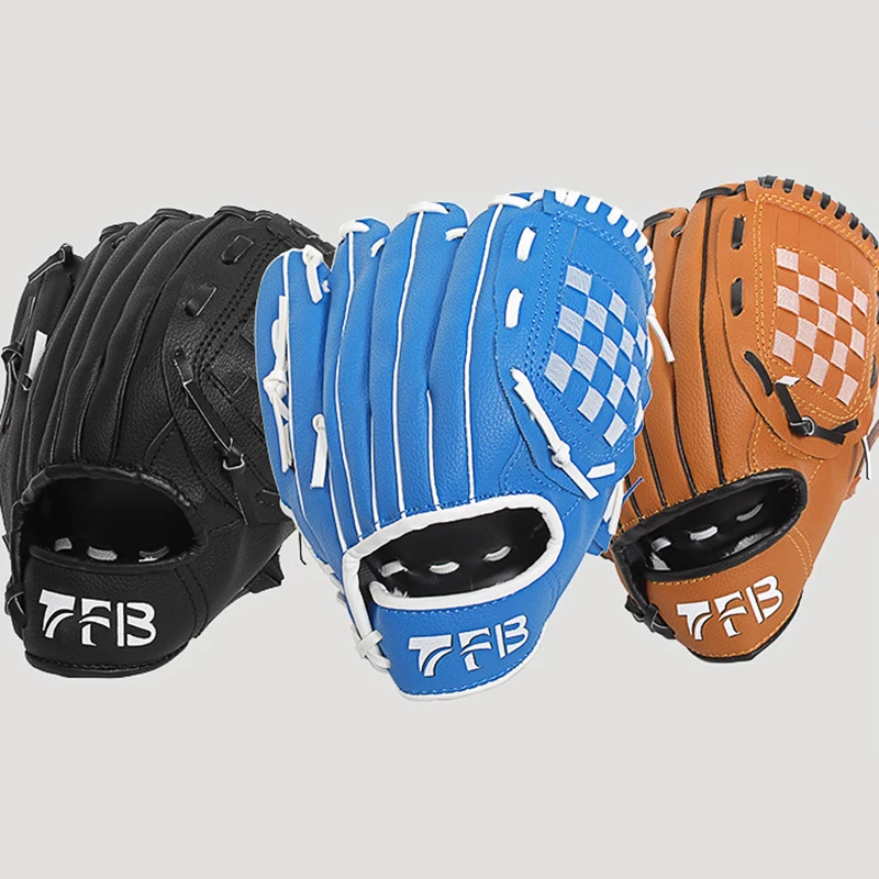 PU Leather Thickened Training Gloves For Adults Baseball Softball Gloves Pitcher Inner Outer Field Outdoor Sports Exercise