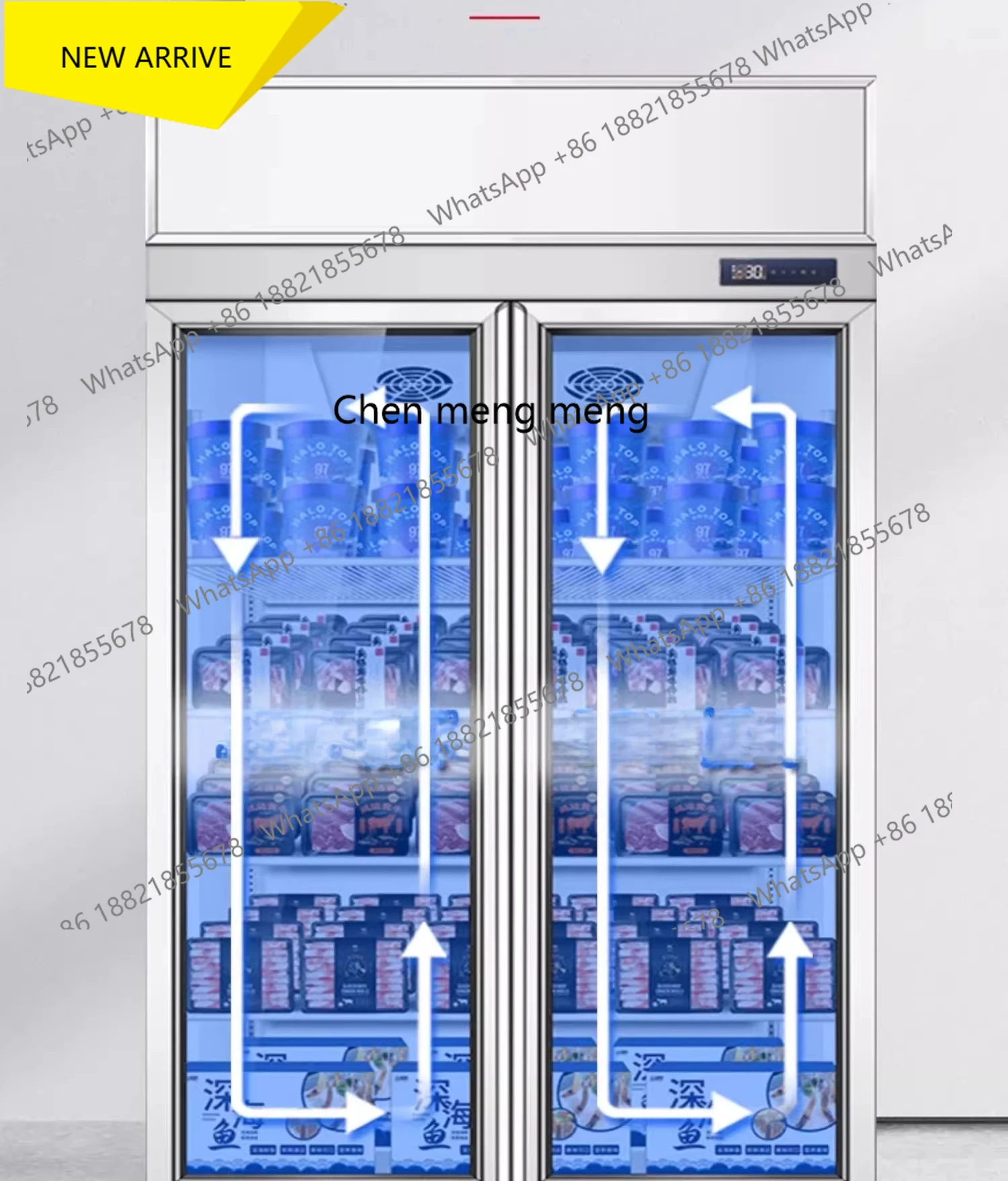 M138 Quick Frozen Low Temperature Cabinet Beef Steak Ice Cream Durian Meat Frozen Goods Freezer