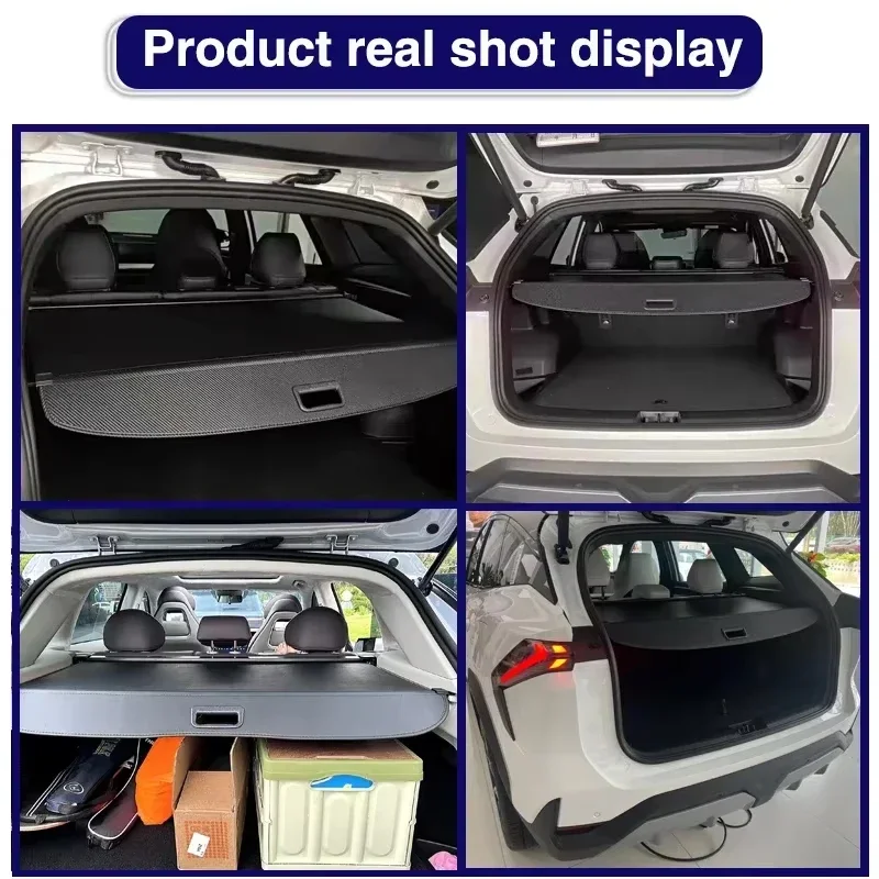 for Toyota Corolla Cross 2022~2024 XG10 Car Trunk Curtain Cargo Covers Retractable Security Partition Luggage Storage Acessories