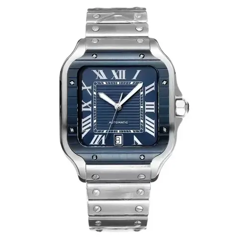 2024 नई लक्ज़री वीआईपी घड़ी 42 मिमी सैंटोस सीरीज़ पुरुषों के लिए लक्ज़री नोबल फैशन उत्तम घड़ी युगल मॉडल घड़ियाँ 10 best sales 42 मिमी घड़ी - №7