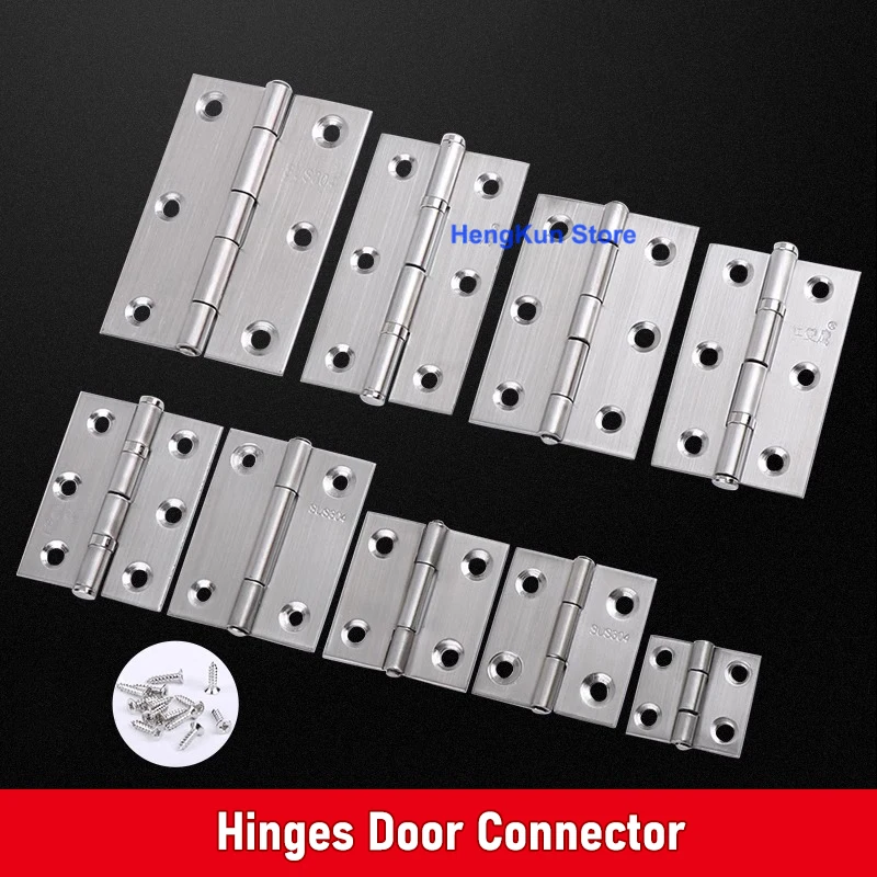 1pc Hardware Cerniere in acciaio inossidabile Porta Connettore Cassetto per mobili Libreria Finestra Porta dell'armadio Montaggio