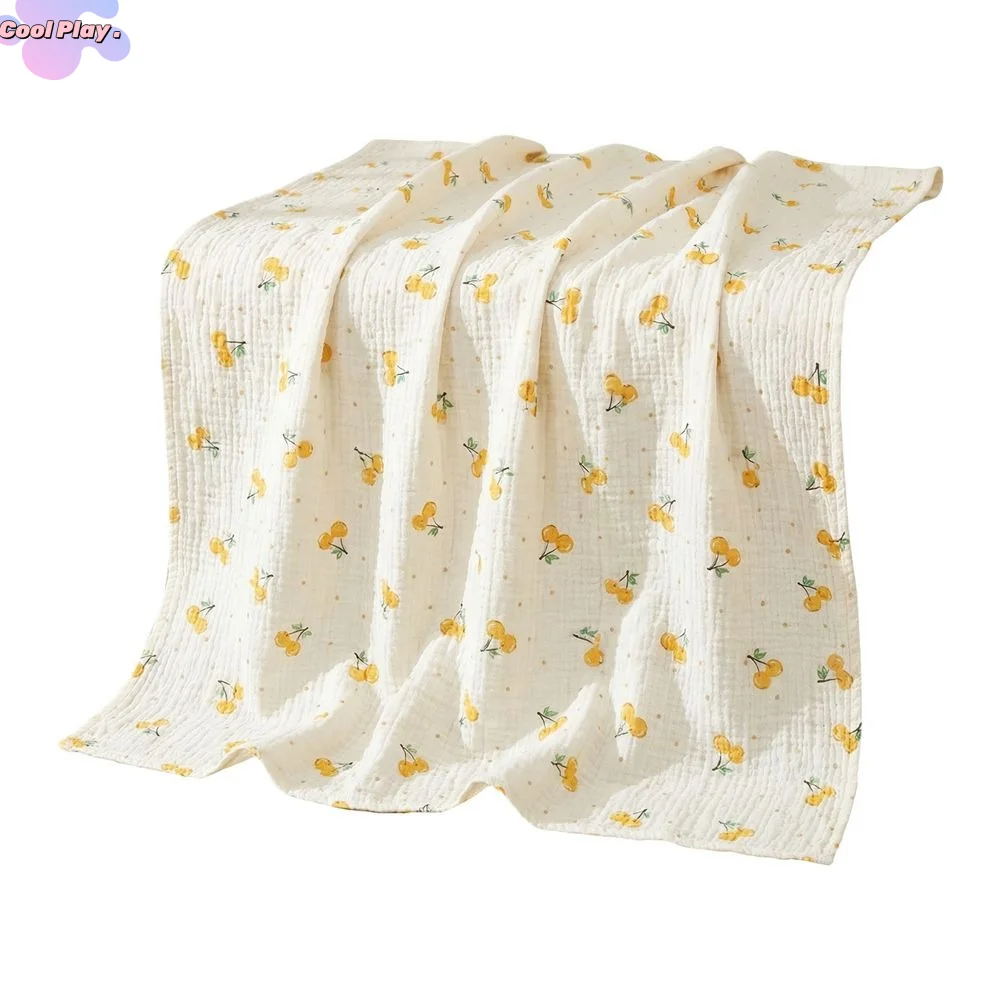 

Fashion Cotton Baby Blanket Soft Gauze Muslin Swaddle Infant Bath Cartoon Swaddle Blanket Summer