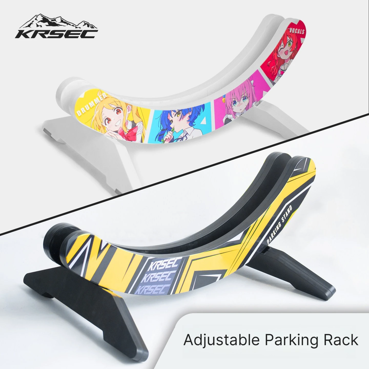 

KRSEC Bicycle Floor Rack 32-52mm Adjustable Clamp Width For MTB Road Bike Universal