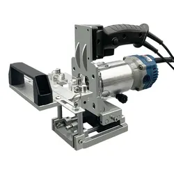 Woodworking Two-In-One Invisible Joint Slotting Tool Small Handheld Grooving Machine Milling Cutter Positioning Frame Wardrobe