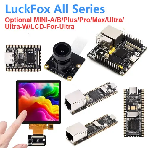 Luckfox Pico todas las opciones de la serie cámara MINI-A/B/Plus/Pro/Max/Ultra/Ultra-W/LCD-para-Ultra RV1106/RV1103 Rockchip Linux AI Board