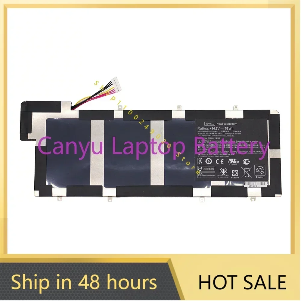 

SL04XL For HP Envy Spectre 14-3000 HSTNN-IB3J 665054-151 665460-001 665054-171 665054-271 TPN-Q105 14.8V 58Wh Laptop battery