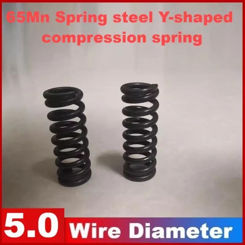 65Mn Spring steel Y-shaped compression spring,Wire Dia5.0mm,OuterDia25/30/35/40/45/50/60/65/70/80mm,Length120/150/200/250/300mm.