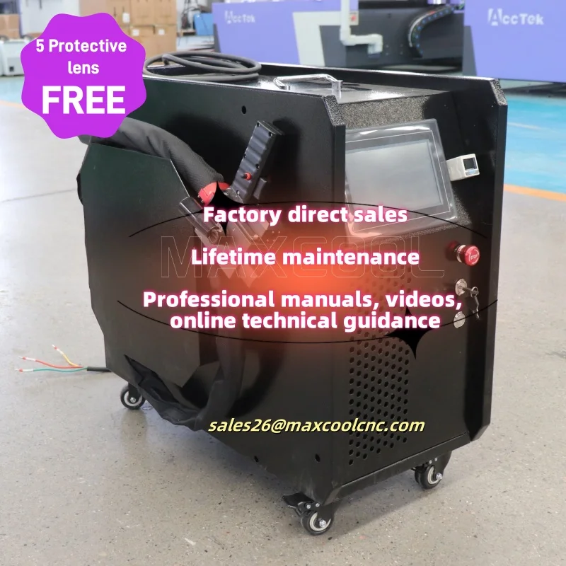 

New Fiber Laser Cleaning Machine Pulse 100W 200W 300W 500W Pulse Laser Cleaning Machine Mini Lazer Cleaner Machine MAXCOOL