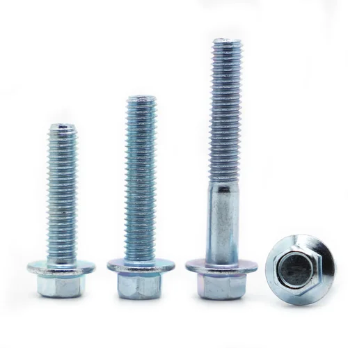 Imagen 2 del producto GB5787 Grado 8,8 Pernos de brida hexagonales de acero galvanizado M5 M6 M8 M10 M12 Tornillos de brida de almohadilla hexagonal