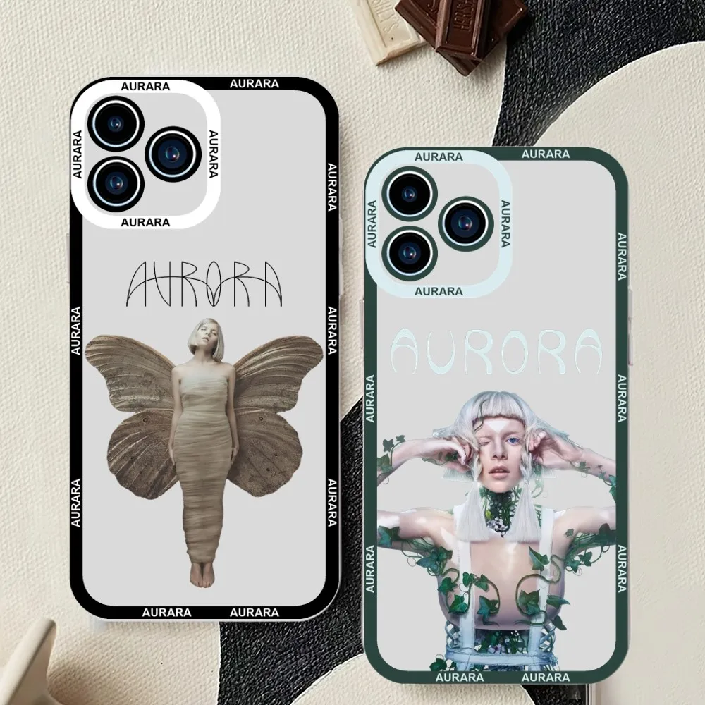 Aurora Singer Phone Case For Samsung Galaxy S23 S22 S21 S20 S10 Plus lite Ultra Transparent Shell