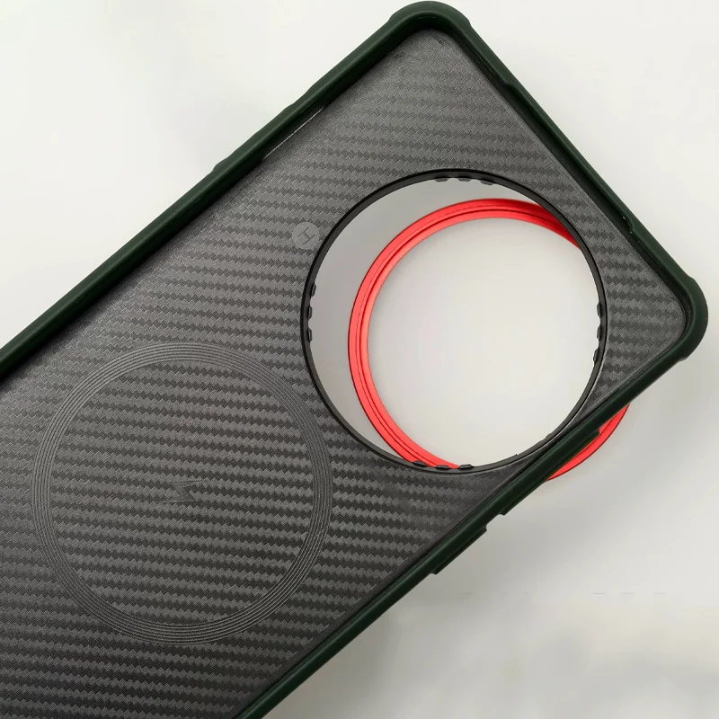 Magnetic TPU Case For Oneplus 13 Kevlar Patch Back Cover Shell