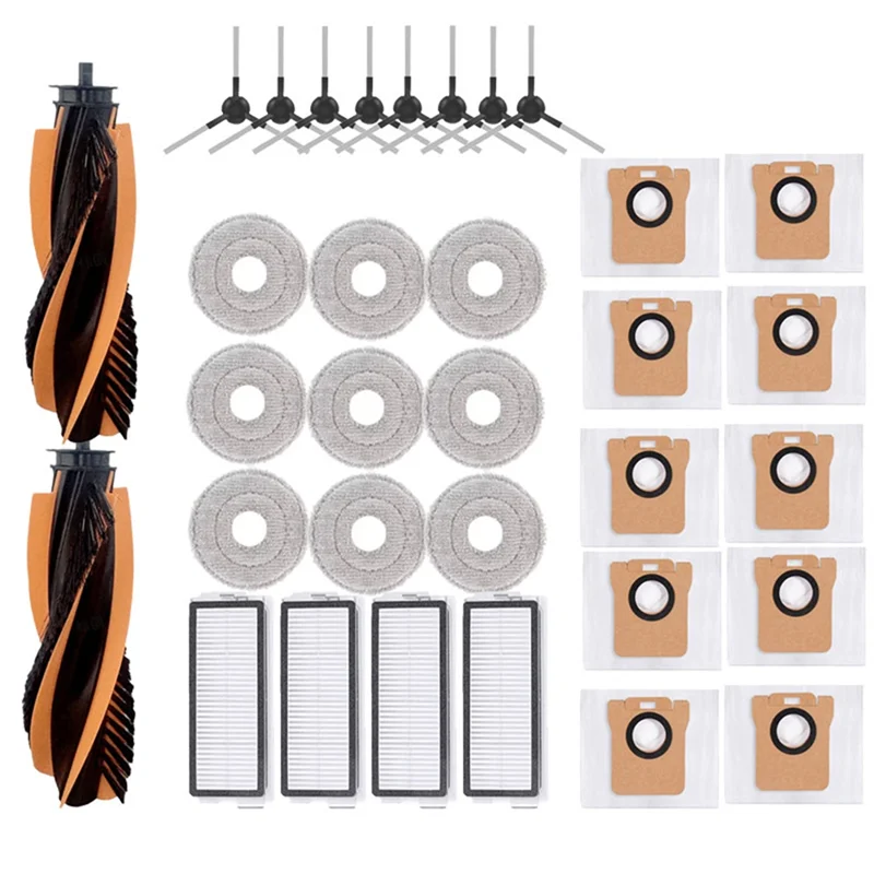 

【Coupon!】For JONR P20 PRO/T5 Pro Replacement Accessories-Main Brush, Side Brush, Hepa Filter& Mop Cloth For Robot Vacuum Cleaner