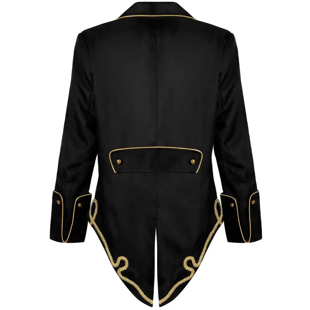 2026 New Men's Steampunk Gothic Retro Jackets Medieval Cosplay Victorian Coat Man Clothing Halloween Costume