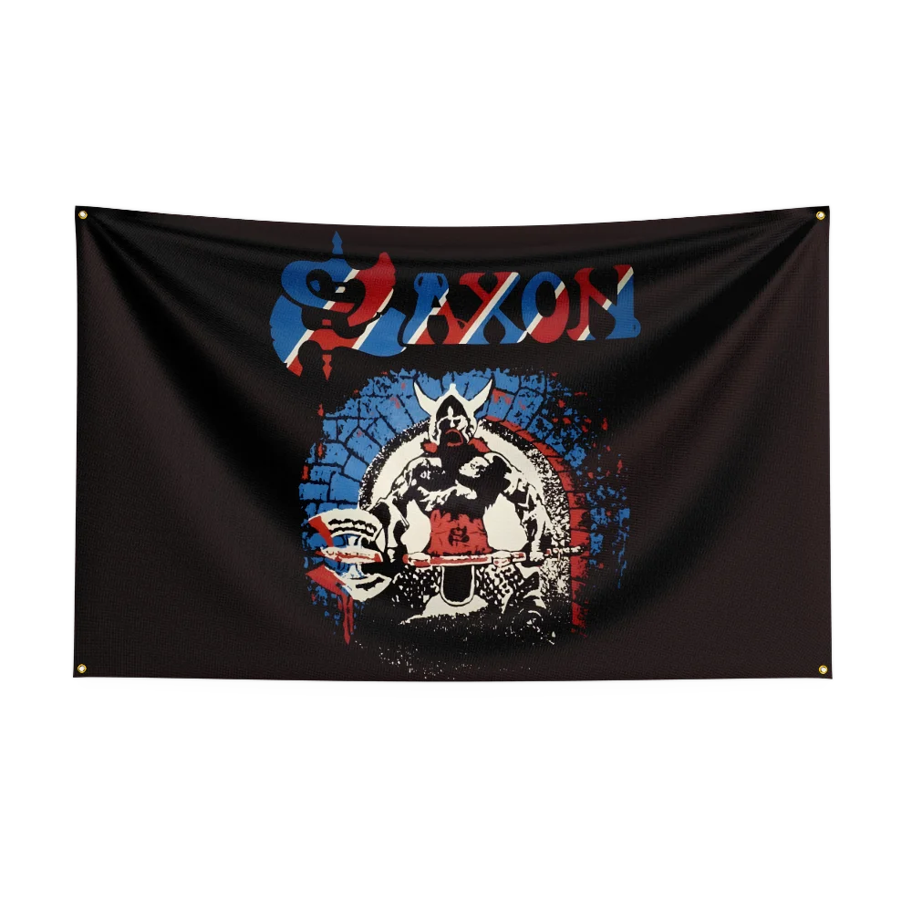 3x5 ft s-Saxons schwere Rockband Flagge Polyester Digitaldruck Banner für Schlafzimmer Wand kunst im Freien Tapisserie Dekoration