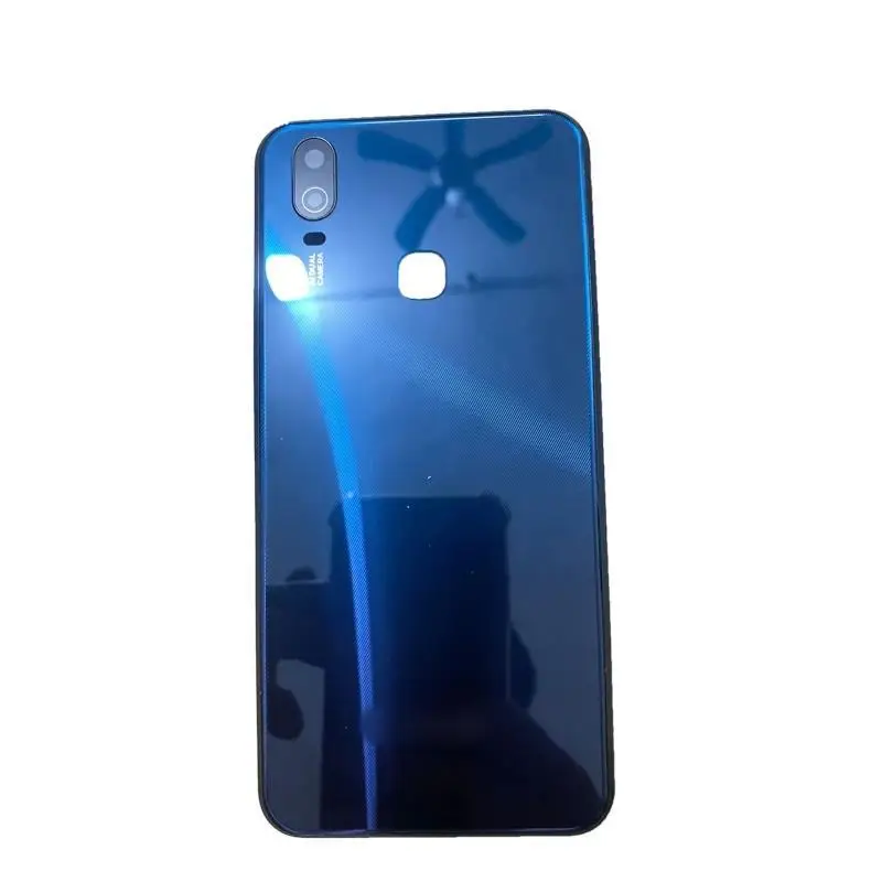 Back Cover For VIVO Y11 2019 1906 Y12i Battery Cover Rear Door Housing Case with Middle Frame+Camera Lens+Side Key Butttons