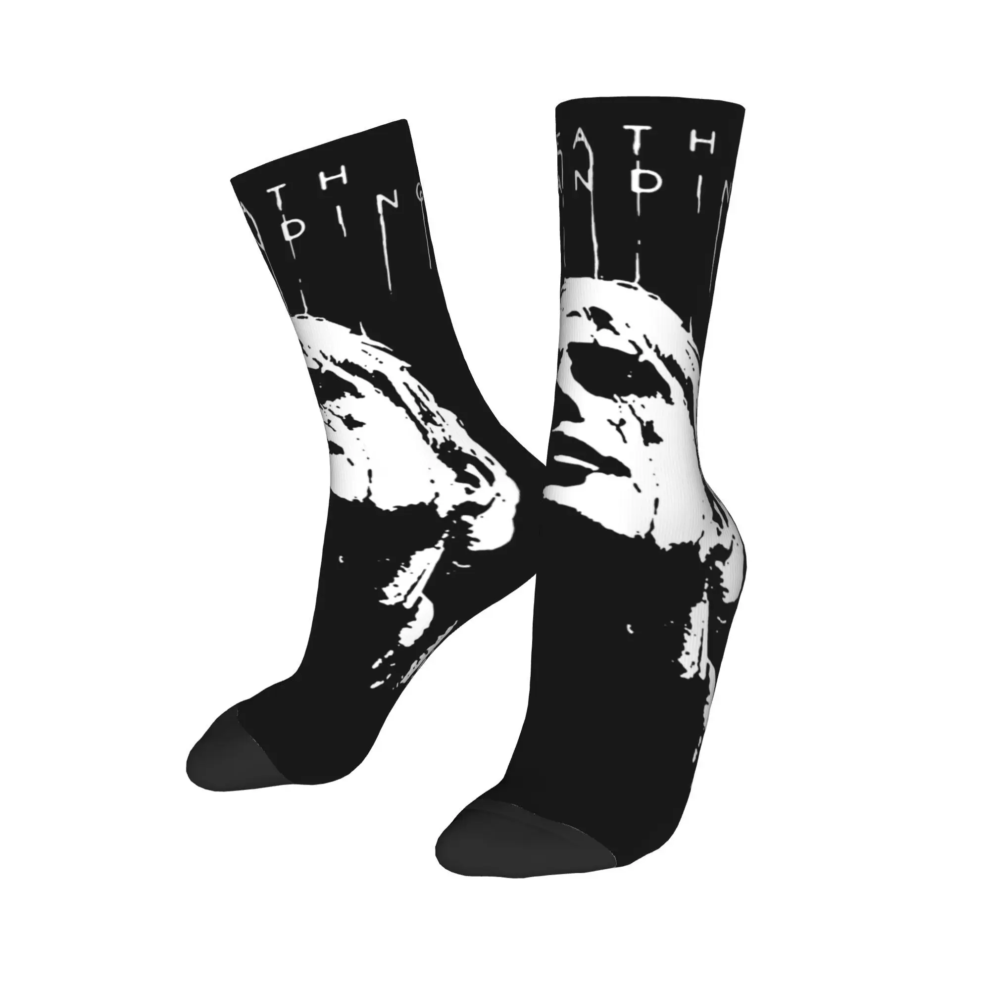 half face death stranding game for fans  Socks Accessories For Men Women  Print Socks Cute Best Gift Idea