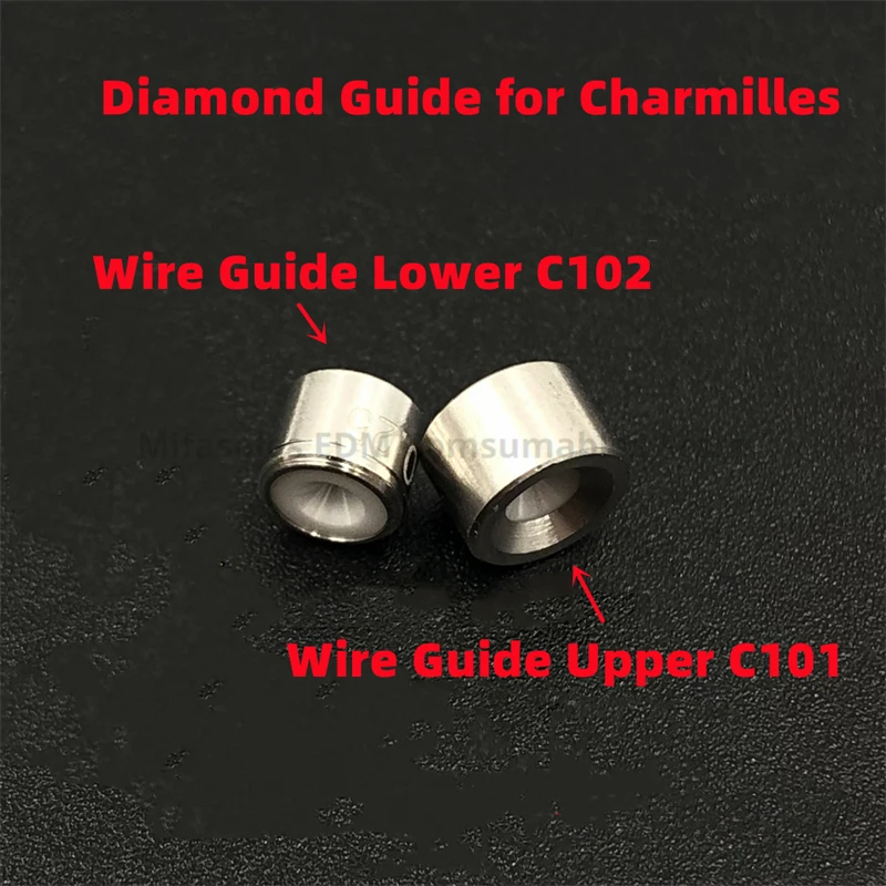 Wire Guide Upper C101 100432511 Lower C102 100430586 black diamond guide for Charmilles Wire cut EDM ROBOFIL machines series