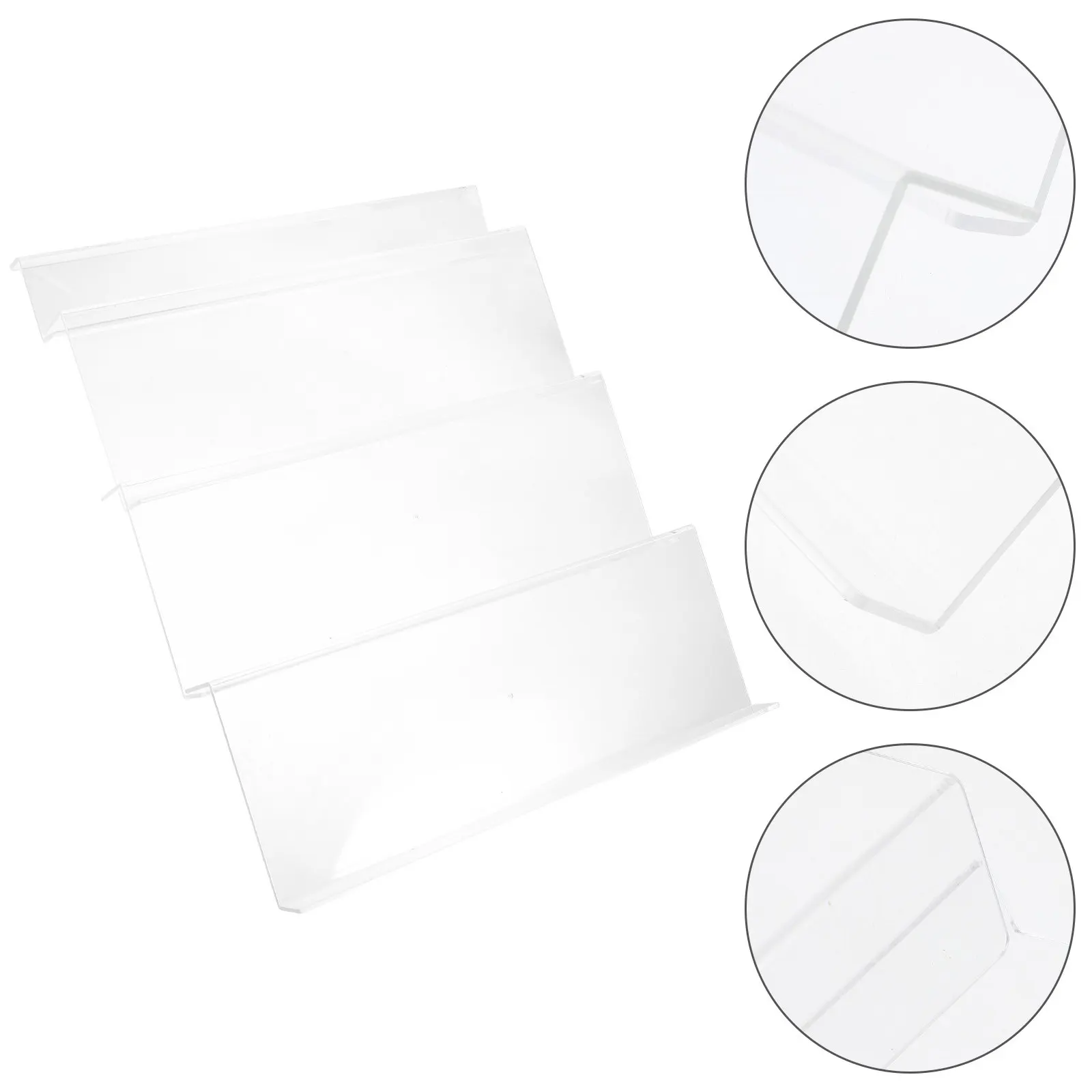 

1Set Acrylic Spice Drawer Organizer Tiered Rack for Seasoning Jars Storage Kitchen Cabinet Reusable Clear Spice Jar Holder