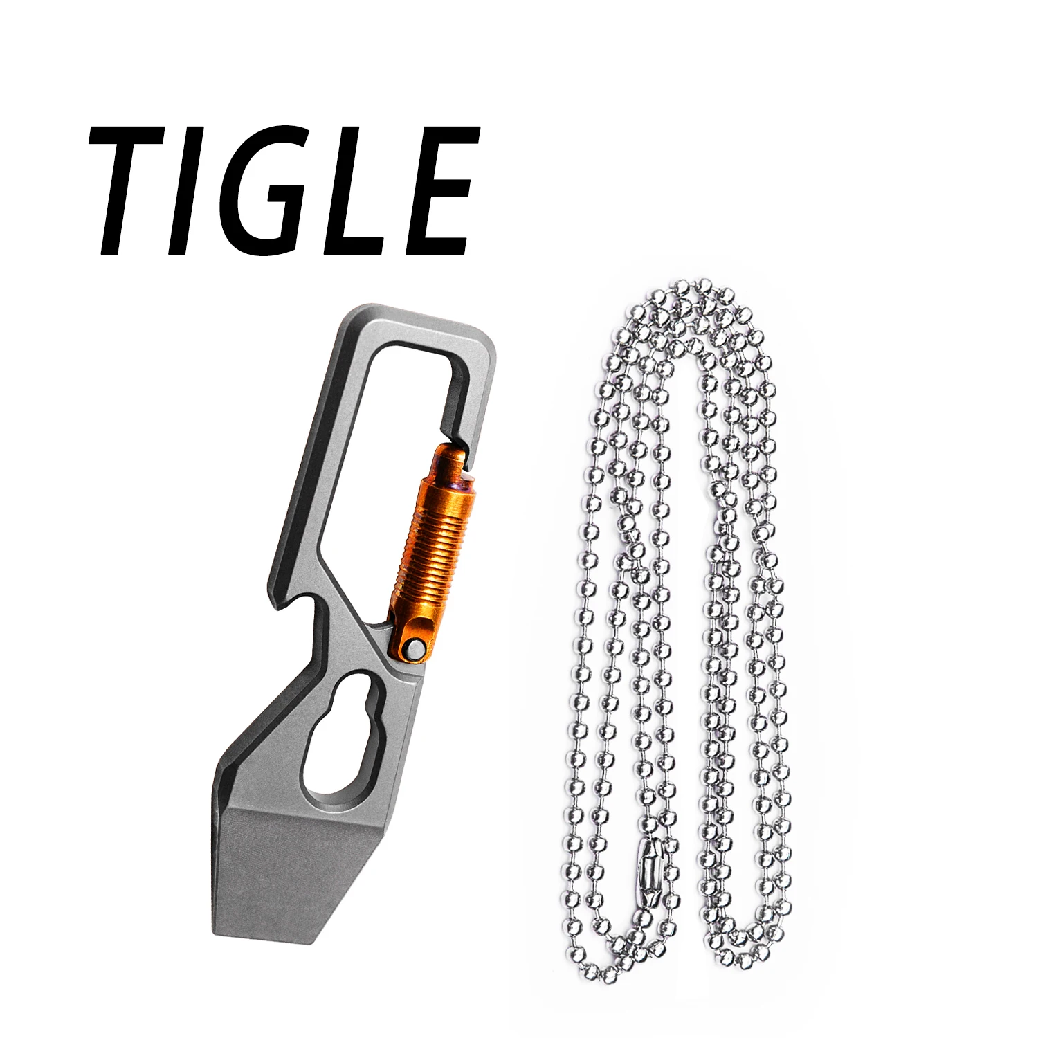 Titanium Alloy Key Chain Multifunctional Outdoor Portable EDC Small Tool Unpacking Bottle Opener Pendant Accessories With Chain