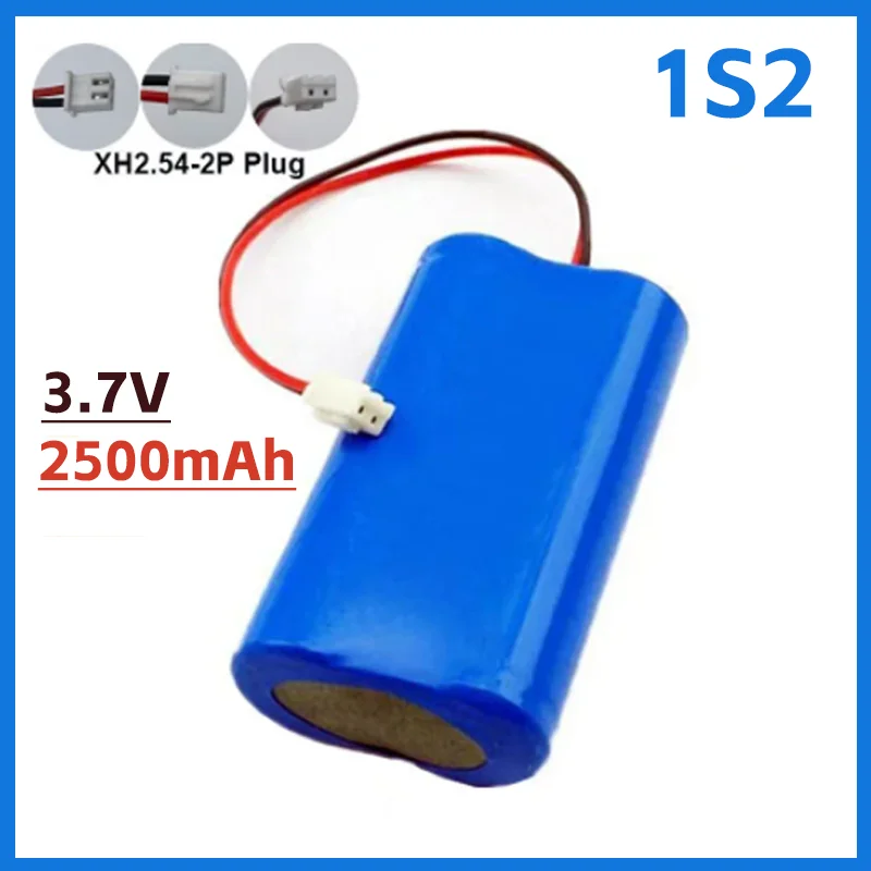 

1S2P 18650 3.7V 5000mA Li-ion Rechargeable Battery Pack with 2P Plug Built-in BMS for RC Helicopter Power Tool Backup Battery