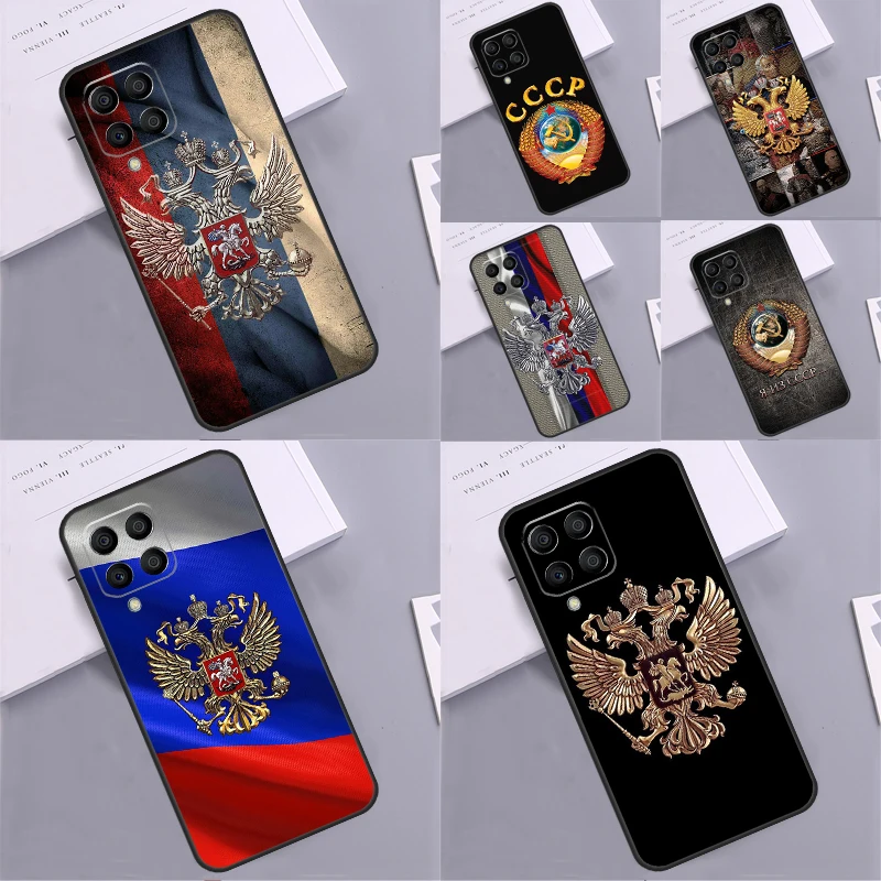 Coat Of Arms Russian CCCP Flag For Samsung Galaxy M31 M55 M15 M11 M21 M13 M33 M35 M53 M14 M34 M54 M12 M32 M52 M06 M16 Case