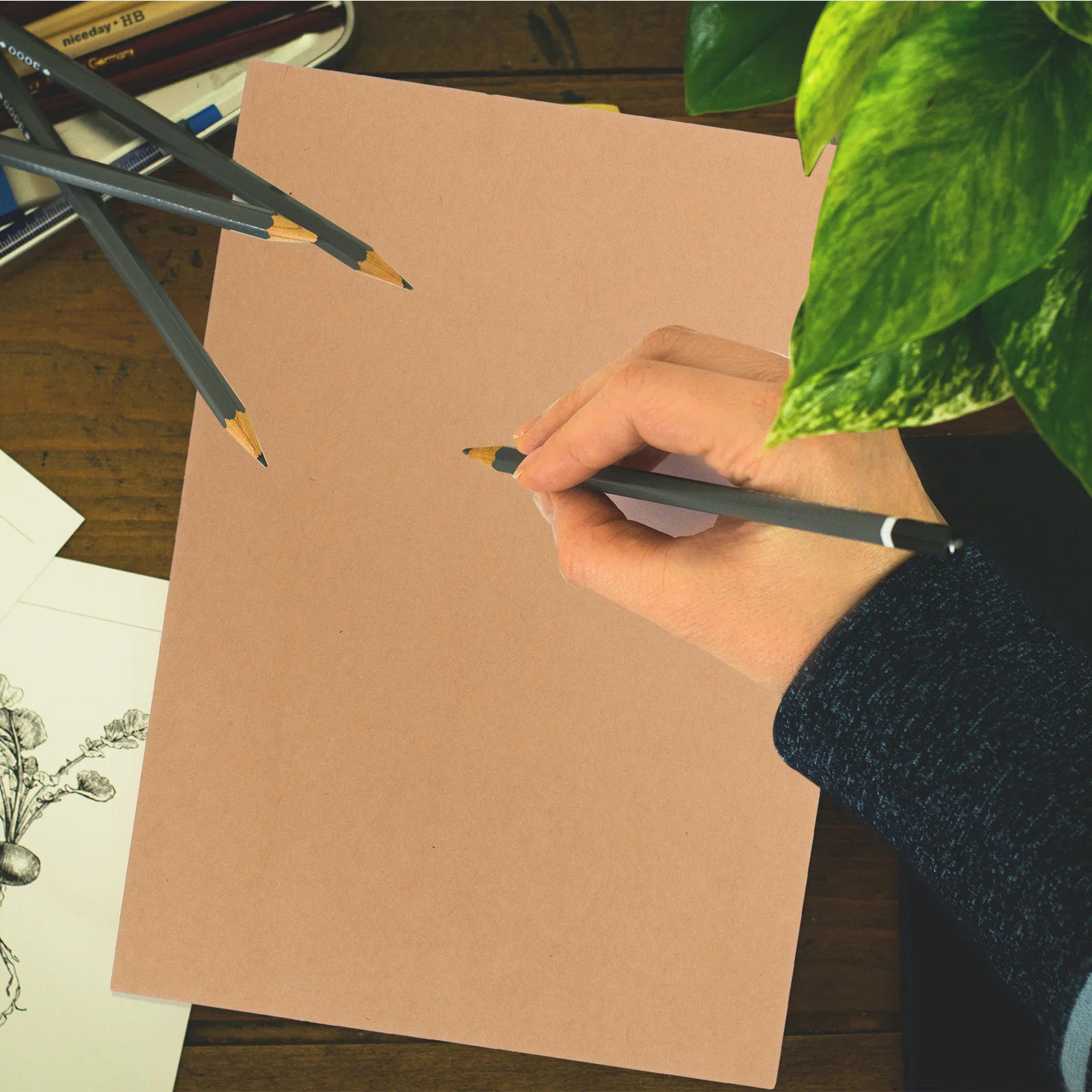 

Kraft Paper Painting Sheets Thick Art Paper For Drawing Sketching Oil Pastel Marker Students Artists Use