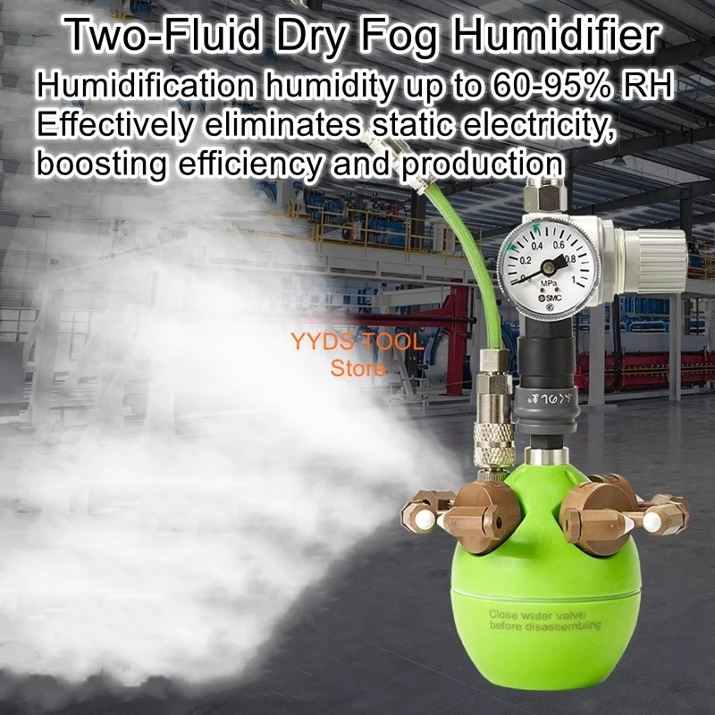 Dry Fog Humidifier for Anti-Static Dust Suppression in Electronic Textile Printing Workshops Industrial Aerosol Humidifier