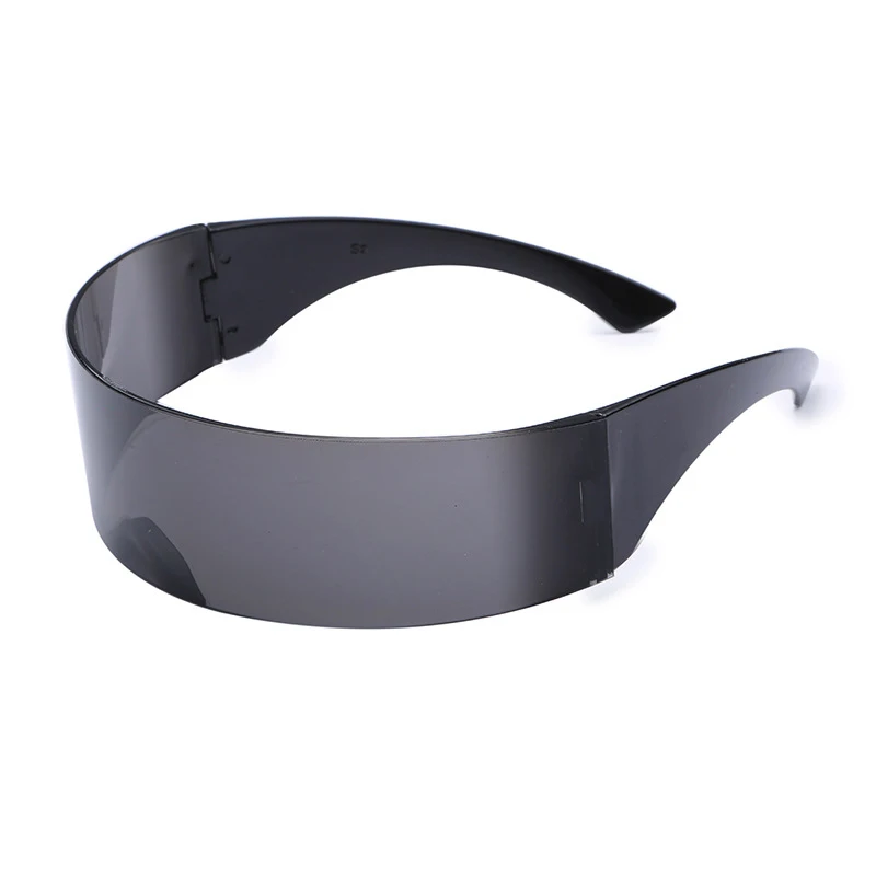 Y2K Futuristic Narrow Cyclops Visor Sunglasses Women Men Laser Sun Glasses UV400 Mirrored Lens Costume Party Eyewear view 4