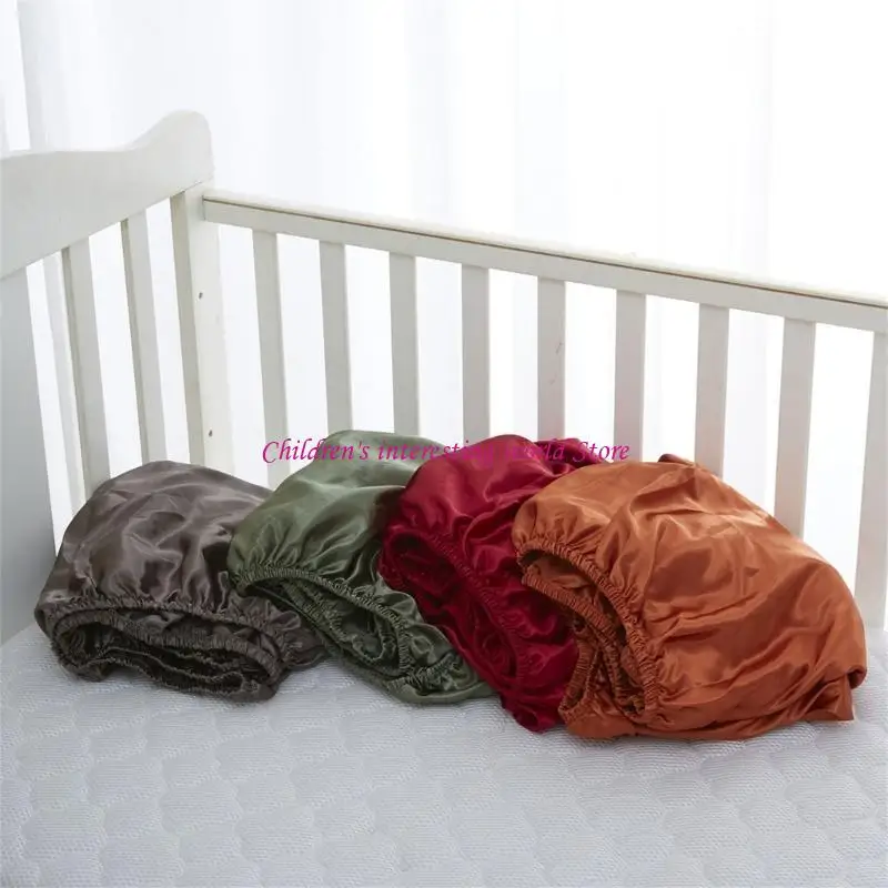 유아 신생아 침대 통기 침대 시트 용 베이비 코트 침대 장착 시트 단색 부드러운 매트리스 커버 베드 스프레드 425f
