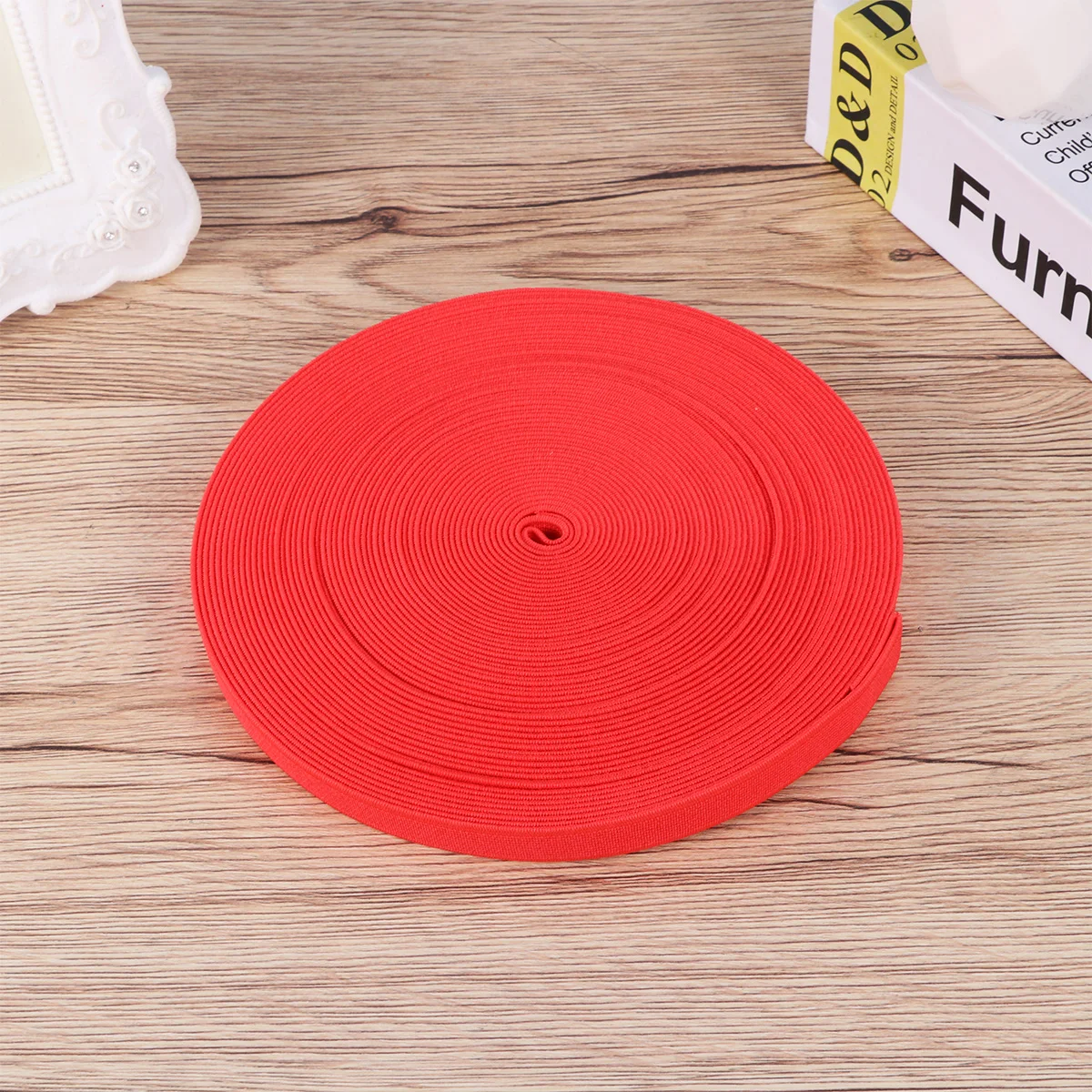 

16M Roll Shoes Elastic Band 1.5Cm Width Thickened Plain Diy Strap For Shoe Accessories Red Craft Sewing Supplies