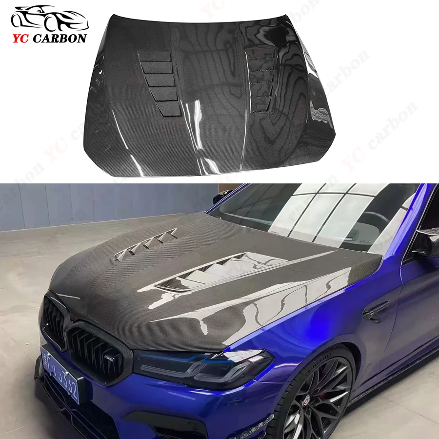 

For BMW 5 Series M5 F90 G30 G38 540i Carbon fiber engine Hood cover carbon fiber cover engine cover Replace the installation