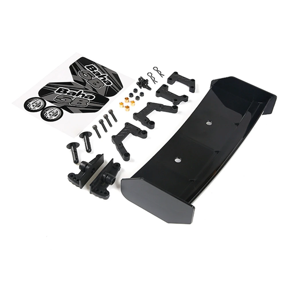 مجموعات جناح البلاستيك والمعادن طقم جناح السيارة الخلفي مناسب لقطع غيار السيارات 1/5 ROVAN KM BAJA 5B Rc