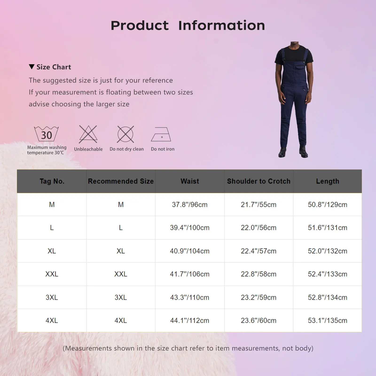 Cargo Overall Jumpsuit Men Chino Casual Pants Regular Streetwear Pocket Suspender Pants Overalls Solid Color Denim Cargo Pants