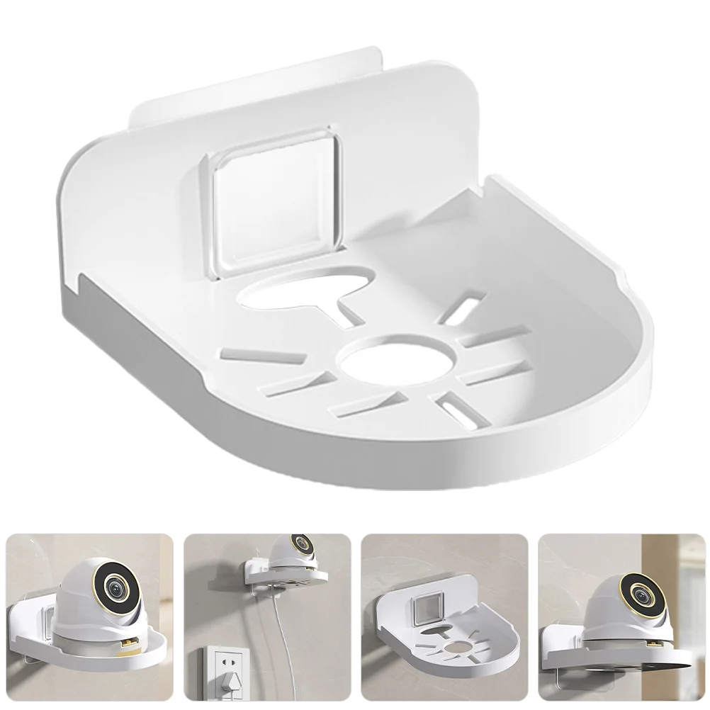 

Punching Free Wall Mount Shelf for Camera Speaker Monitoring Security Excellent Texture Versatile Storage Wet Humid