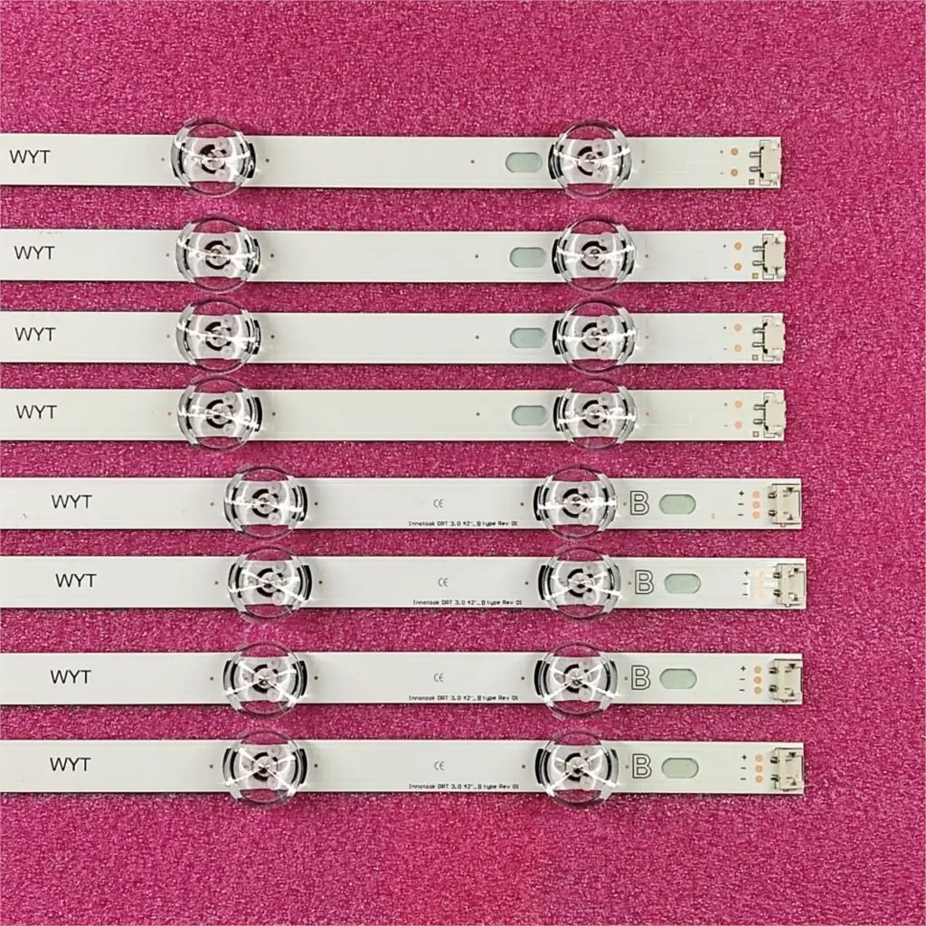 8 PCS/set LED backlight strip bar for  LC420DUE 42LB3910 42LF620V INNOTEK DRT 3.0 42 inch A B 6916L-1709A 6916L-1710A